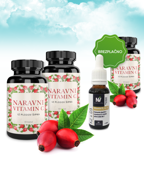 PAKET D3K2 + 3-krat C-vitamin