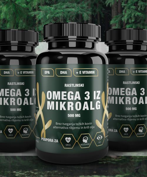 Omega 3 iz mikroalge + E vitamin (1+1)