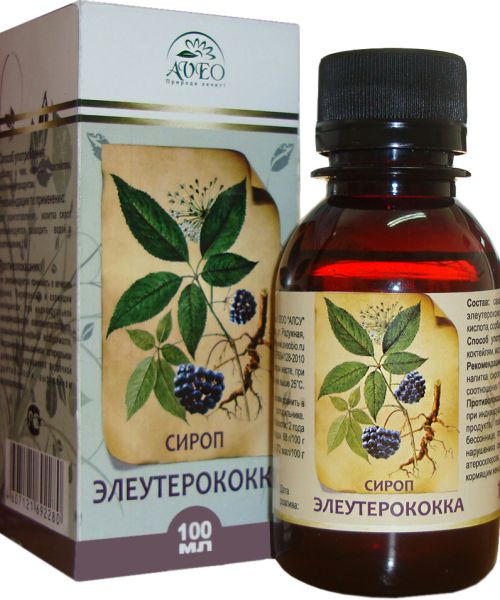 Elevterokok sirup
