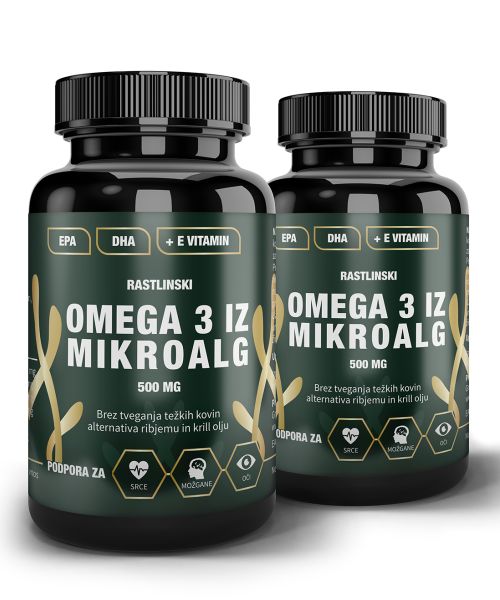Omega 3 iz mikroalge + E vitamin (1+1)
